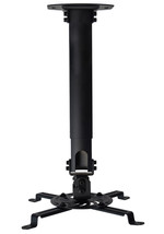 VIVO Universal Extended Ceiling Projector Mount | Height Adjustable (Black) - £43.44 GBP