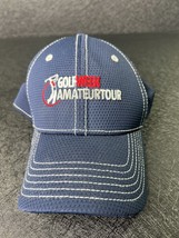 Golf Week Amateur Tour Hat Blue Stretch Fit Cap One Size PGA Dad Hat - £10.75 GBP
