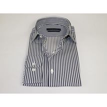 Men's Dress Shirt ENZO PARK Turkey 100% Cotton Breathable Enzo10 Black Stripe image 3