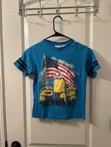 Despicable Me Boys Short Sleeve T-Shirt Minions Size M Blue - $20.37