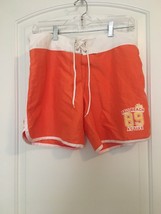 L.e.i. Women&#39;s Medium Orange &amp; White Lightweight Board Shorts - £23.79 GBP