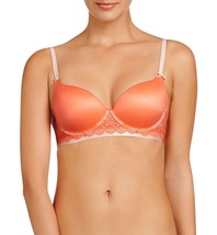 Heidi by Heidi Klum Smooth Geometric Lace T-Shirt Bra Fusion Coral 32C, 38B - £11.14 GBP