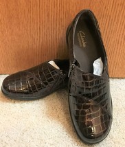 Clarks Womens Bendables Brn Croc pattern NWOT 7M - $34.00