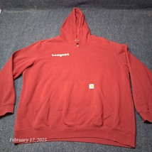 Carhartt Hoodie Adult Size 3XL Regular Loose Fit Midweight K121 608 Red ... - £21.99 GBP