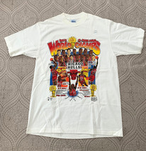 Vintage 1993 Chicago Bulls 3-Time Champs Salem Comic T Shirt Size L Made in USA - £59.27 GBP