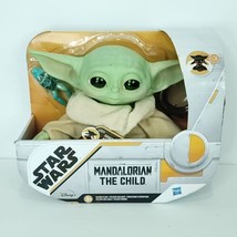 Star Wars Mandalorian The Child Talking Plush Toy Baby Yoda Grogu Frog Dish NEW - $39.59