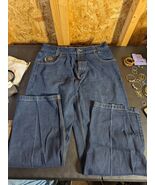 Vintage Mecca USA Y2K Denim Jeans Size 34X32 Street Wear - $29.59