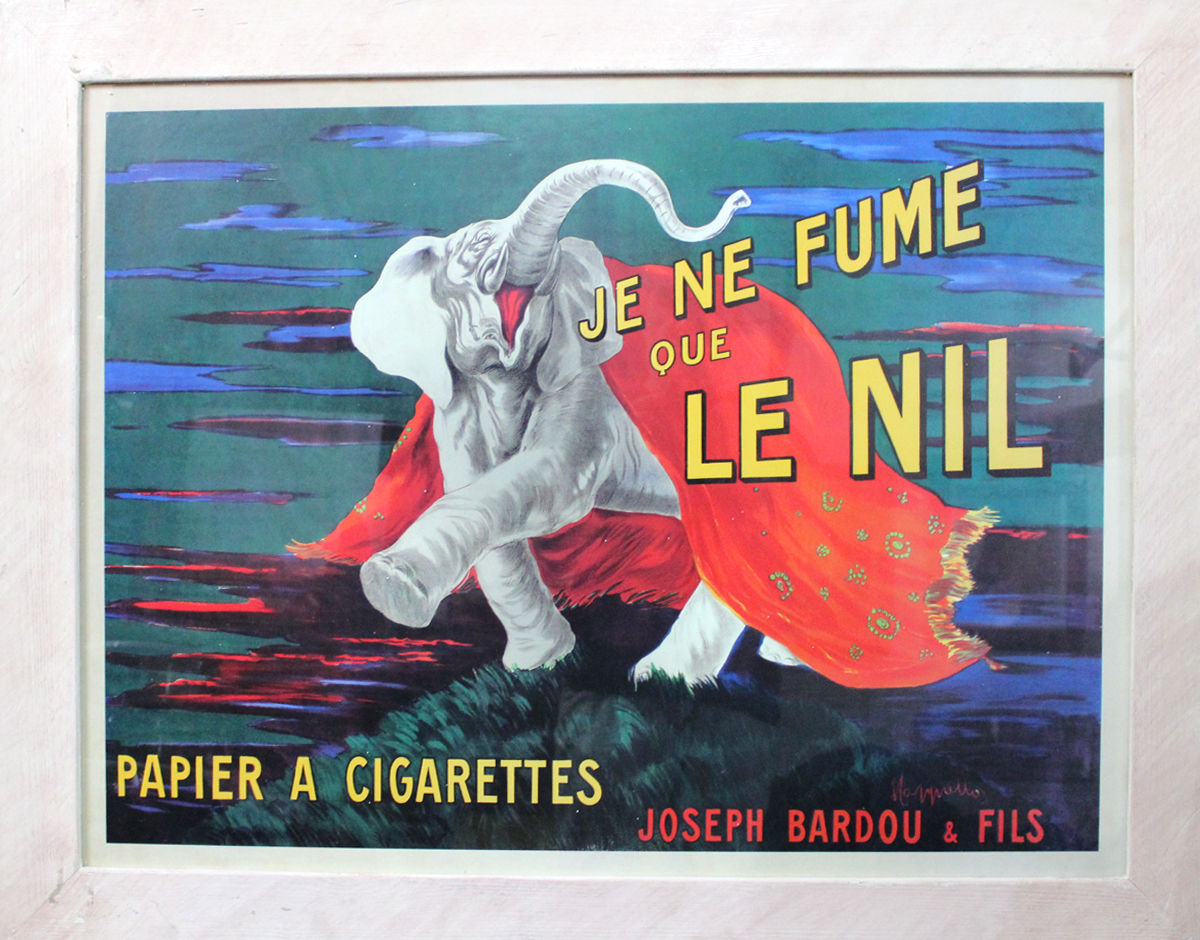 Vintage French Poster for Cigarettes, Je ne Fume que LE NIL, VGC, 50 x 80 cm - $179.40
