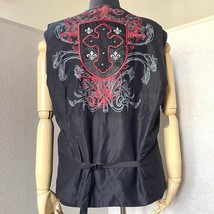 Vintage Raven Gothic Steampunk men’s waistcoat rare find vest Size XL - £30.81 GBP