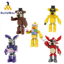 5Pcs Action Figures Toys Mini Characters Security Breach MOC Building Blocks Set - £11.17 GBP