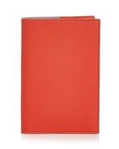 Campo Marzio Unisex Leather Passport Holder, One Size, Orange - $48.38
