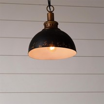 Rustic Chippy Black Pendant Light image 2