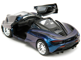 McLaren 720S Blue Metallic with Black Top &quot;Pink Slips&quot; Series 1/32 Dieca... - $23.49