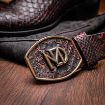 KANSAS Genuine Snake Skin Cowboy Boot from the Western Collection BlackCherry image 10