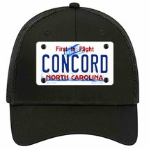 Concord North Carolina Novelty Black Mesh License Plate Hat - £22.88 GBP