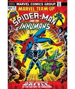 Marvel Team-Up &quot;SPIDERMAN AND THE INHUMANS 24 x 36 Reproduction Poster - £35.83 GBP