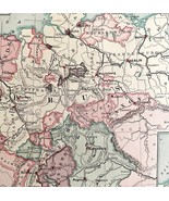 1879 Map German Empire Netherlands Belgium Victorian Geography 1st Ed DWAA9 - $56.16 CAD