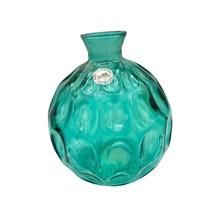 Vidrios San Miguel 100 % Recycled Glass Vase 8&quot; Teal Green - £23.67 GBP