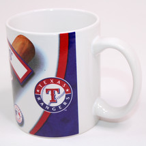 2005 Texas Rangers Coffee Mug Handle White Offical Merchandise Red White Blue  - £8.98 GBP