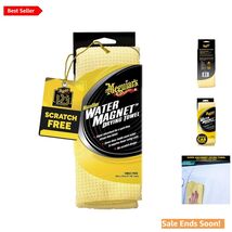 Water Magnet Microfiber Car Drying Towel Large Yellow Reusable Absorbent - $17.77