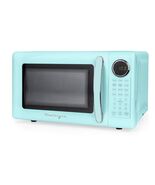 Retro 700W Microwave Oven – 0.7 Cu Ft Capacity – Aqua - $114.40