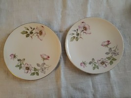 [2] Knowles Bread Dessert Plates &quot;Princess Rose&quot; or &quot;Wild Rose&quot; Pattern ... - $9.89