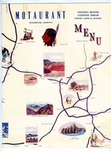 Motaurant Restaurant Menu Holbrook Arizona 1950&#39;s Map &amp; Picture Cover Route 66 - £233.79 GBP