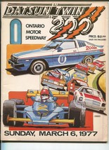 ONTARIO MOTOR SPEEDWAY USAC TWIN 200 RACE PROGRAM-3/6/1977-INDY-FOYT-1ST... - $62.47