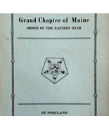 Order Of The Eastern Star 1926 Masonic Maine Grand Chapter Vol XI PB Boo... - $79.99