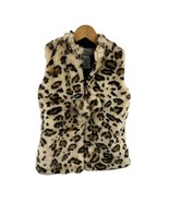 American Widgeon Leopard Faux Fur Zip Front Vest Size 6 - £11.72 GBP
