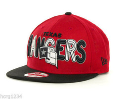 Texas Rangers New Era 9Fifty Retro Strapback MLB Baseball Cap Hat Red/Black - £17.88 GBP