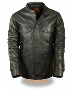 SOA MEN'S LEATHER JACKET ANARCHY MOTORCYCLE CLUB CONCEALED CARRY OUTLAWS  - $129.99