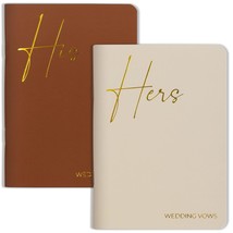 Elegant Vow Books With Gold Foil Lettering For Your Wedding - Perfectly Sized Hi - £15.72 GBP