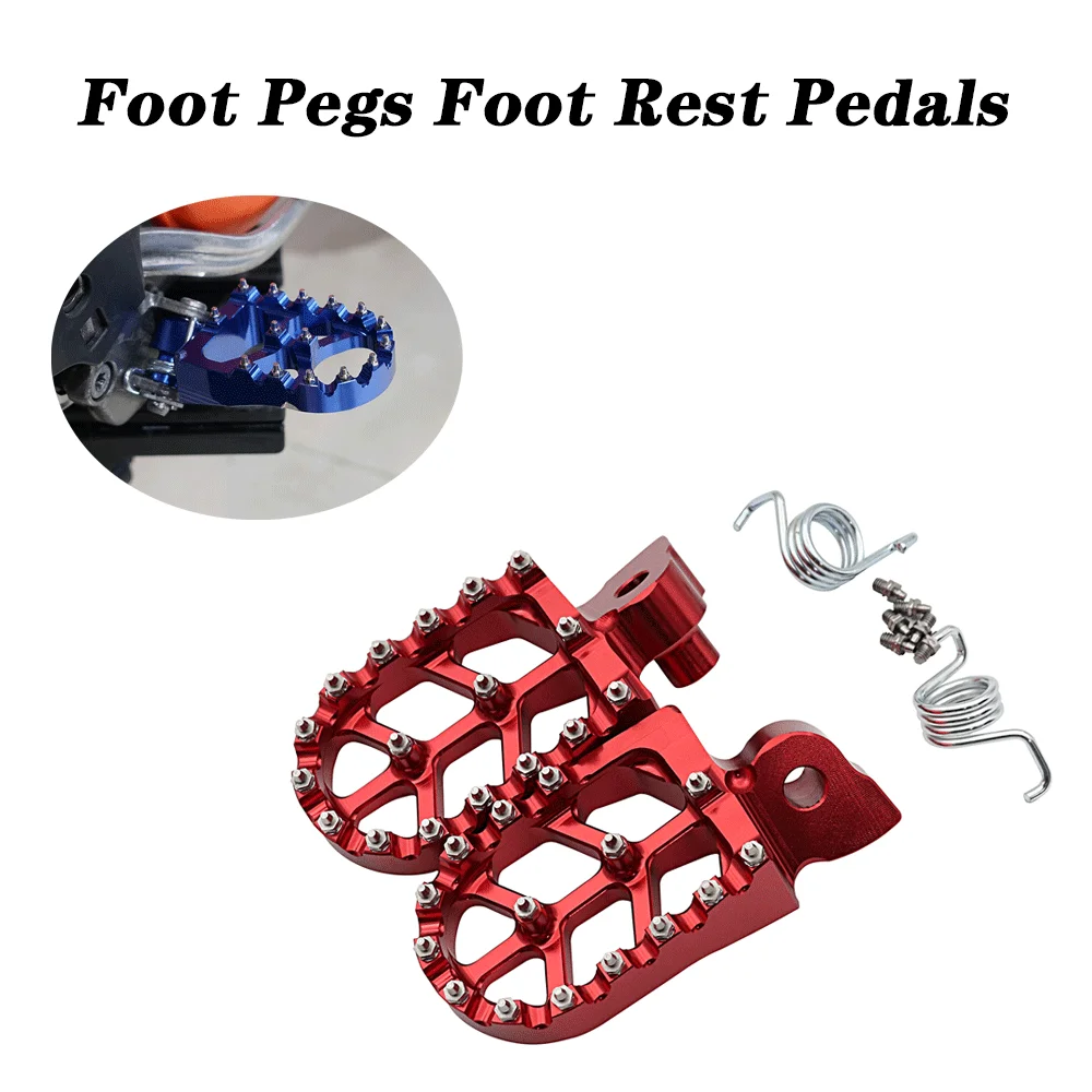 Motorcycle CNC Foot Pegs Footpeg Pedals Foot Rest For YAMAHA YZ 65 85 12... - £30.30 GBP