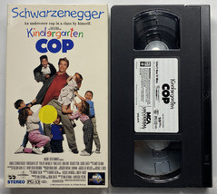1990 Kindergarten Cop Arnold Schwarzenegger VHS Tape Tested - £2.38 GBP