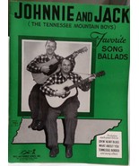 JOHNNIE &amp; JACK - ORIGINAL 1952 SONG FOLIO / SOUVENIR PROGRAM - VG CONDITION - £15.72 GBP