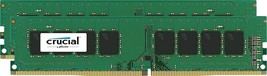 Crucial 32GB Kit 2x 16GB DDR4 2400 Mhz PC4-19200 Desktop Memory DIMM 288... - £59.78 GBP