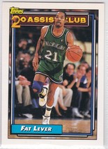 M) 1992-93 Topps Basketball Trading Card - Fat Lever #221 - £1.57 GBP