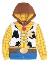 Disney Store Toy Story Woody Costume Zip Hoodie Sweatshirt for Kids Sz 7... - $737.95 MXN