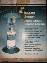 Vintage SEARS Hillary Camping Dual Mantel LANTERN Vtg Hunting Fishing Gl... - $19.68