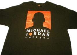 Michael Air Jordan Cologne (Vintage 1990s Usa Made Promo) One Size Black T-SHIRT - £39.33 GBP