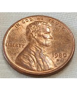 US 1980 D Lincoln Memorial Cent - Denver Copper - Nice Btr CIRC Collecti... - $59.61 MXN