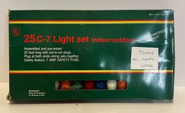 VTG Good Things Inc 25 C-7 Light Set Indoor/Outdoor Tested - £10.77 GBP