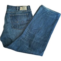 Polo Ralph Lauren men&#39;s 15941 blue jeans 42x30 Denim Zipper Fly Blue Jeans - $20.87