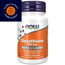 NOW Supplements, Glutathione 500 mg, With Milk 30 Count (Pack of 1), Beige  - $27.67