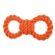 MPP Dog Toy Figure 8 Tough Flexible Rubber Knotted Ball Center 12&quot; Long Choose C - £20.83 GBP