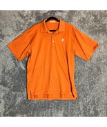 Peter Millar Polo Shirt Mens Large Orange Cypress Point Club Golf Logo V... - $22.64