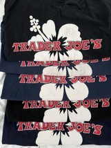 Lot Of 5 Trader Joe’s Hibiscus Flower Short Sleeve Crew Member T-Shirts ... - £32.93 GBP