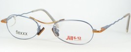 Jill By Uniopt Flexxx JK106 001 Cornflower Blue Copper Eyeglasses Kids 42-17-125 - £45.04 GBP