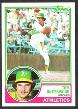 Oakland Athletics Tom Underwood 1983 Topps #466 nr mt - £0.39 GBP